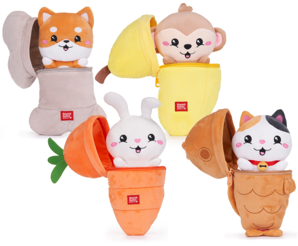 (Mis 3+) KAWAII KUTIES In Costumes Peluche 24 cm (Super Squishy) GIFT…x48